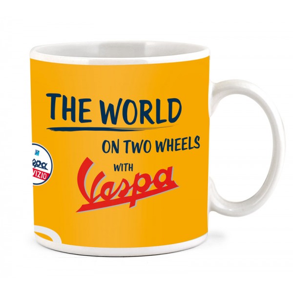 Vespa Κούπα "The World" Κίτρινη